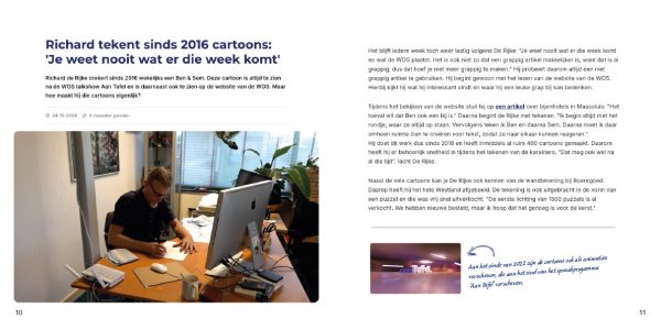 Ben en Sem, verzameling van wekelijkse cartoons die verschenen zijn bij WOS (2021-2024) - Afbeelding 3